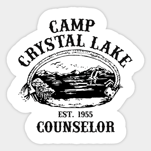 Camp Crystal Lake Friday 13th Counselor Sticker by kaitokid